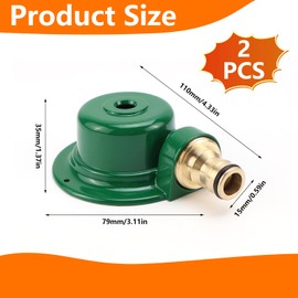 Pack of 2 Metal Lawn Sprinklers, Garden Sprinkler, Lawn Irrigation System, 360 Degree Spraying, for Lawn, Garden, Agriculture, Watering etc