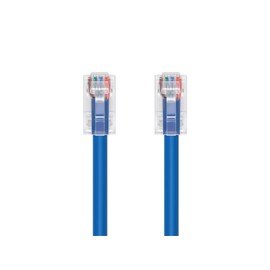 Monoprice Cat6A Cable de conexión - 7 pies - Azul | 26AWG, 10G, conductor de cobre desnudo, conector de cobre chapado en oro, RJ45, cable Ethernet sin arranque