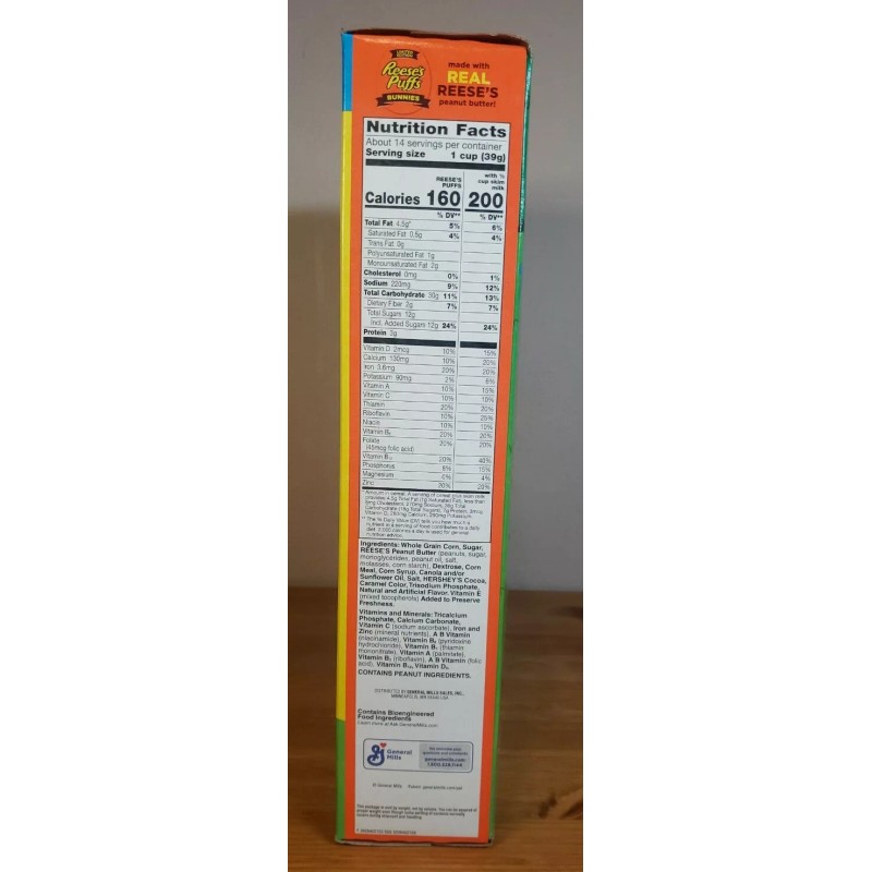 General Mills Reese's Puffs Cereal Bunnies Limited Edition BIG Family