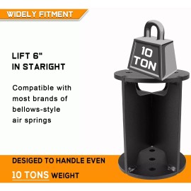 Unbranded 52460 Air Lift Spacers 6” Compatible with Most Air Spring Lift Kit