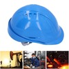 Blue Breathable ABS Hard Hat Adjustable Anti‑Smash Comfortable Helmet for