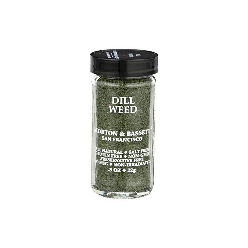 Morton & Bassett Dill Weed, 0.8 oz – Non-GMO, Salt-Free,