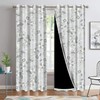Xiazhilaio Shabby Chic Botanical Blackout Curtains 52 x 84 Inch,
