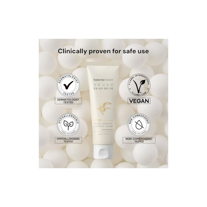 Thank You Farmer Rice Pure Barrier Capsule Cream Crema Hidratante
