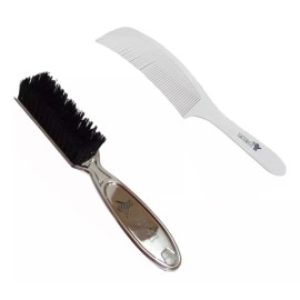 MC8 Kit Cepillo Pulidor Metálico + Peine Curveado Corte