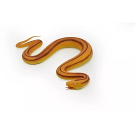 Hayes Rat Snake Toy, Orange, Red Stripes, Realistic Rubber Model   12"   F3584 B492