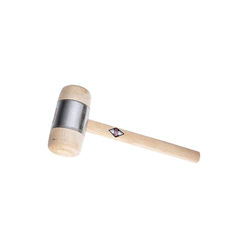 Picard 0032001-3 70 x 140 mm Wooden Mallet - Brown/Silver