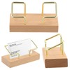 Rapidbok Wooden Business Card Holder, Walnut Wood Business Card Holder,