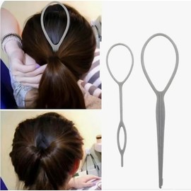 Set of 2 Hair Twister Hair Turner Hairstyle Aid Hair Styler (Grey)