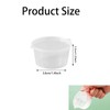 200 Pack 1 oz Clear Plastic Containers with Lids -