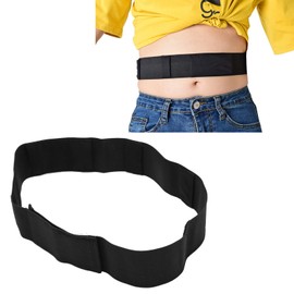 Belt for Peritoneal Dialysis, Breathable PD Belt Peritoneal Dialysis Catheter Holder, Peritoneal Dialysis Catheter Belt, Breathable, Soft, Adjustable, Dirt, Fixed Catheter Belt, Black (L)