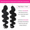 Body Wave Pre-Separated Crochet Hair Extensions Human Hair Knotless Pre-Separated