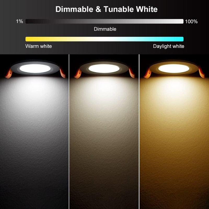 YGS-Tech Smart 3 Inch Recessed Lighting, WiFi LED Downlight 5W