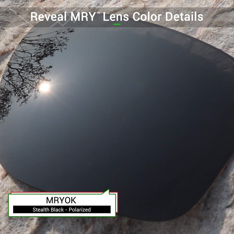 Mryok Replacement Lenses for Arnette Chapinero AN4261, Polarised - Stealth