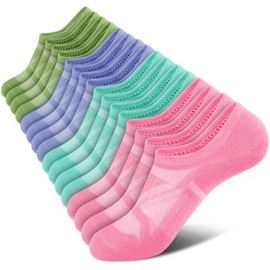 wernies No Show Socks Women - 8 Pairs Ankle Socks for Women, Low Cut Socks Short Cotton Socks, Invisible Casual Socks