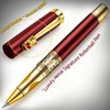 ZJEOSO Red Metal Signature Pen, Luxury Executive Rollerball Pen, UniqueDragon