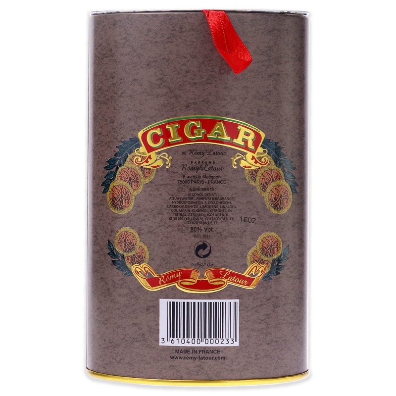 Remy Latour Cigar For Men Eau De Toilette Spray, 3.3
