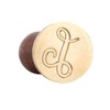 Mceal Wax Seal Stamp, Brass Seal with Wooden Handle, 30mm