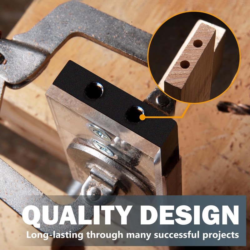 POWERTEC Dowel Jig Kit, Doweling Jig Kit 1/4", Dowel Jigs