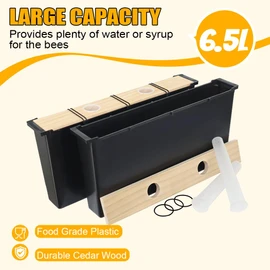 MayBee 2 Pack 6.5L Bee Pro Feeder Beekeeping Supplies Beehive Frame Feeder for Bee Feeding Deep Frame Beehive Feeders