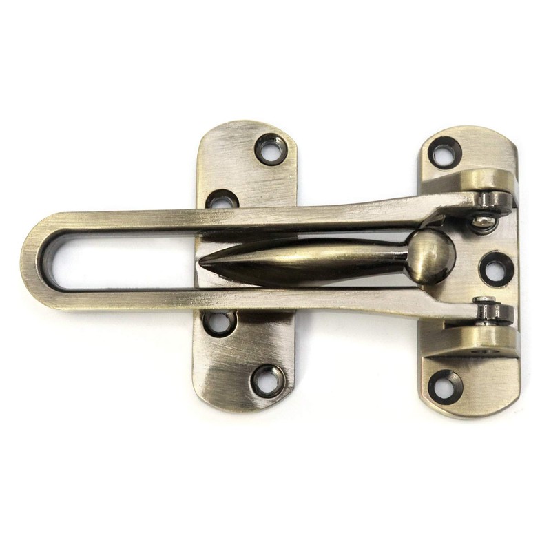 QWORK 1 Piece Secondary Security Lock, Zinc Alloy Secondary Door