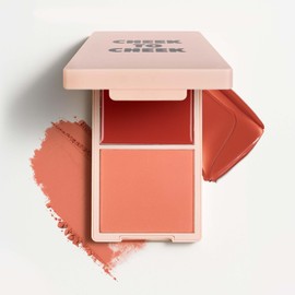MOYOU LONDON Duo Blush Palette - 2-in-1 Cream & Powder Blusher for Dewy Glow & Long-Lasting Colour - Vegan & Cruelty-Free Makeup for All Skin Types, Peach Please