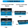 Delivery Driver Magnet for Car - 3-Pack Frequent Stops Removable