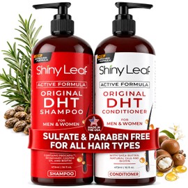 DHT Champú y acondicionador para la pérdida de cabello con biotina para hombres, mujeres, tratamiento antipérdida de cabello, extractos de romero y...
