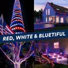 WYZworks 3312LEDs, 300ft LED USA Patriotic American Red White Blue