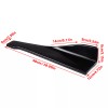 ZTT Gloss Black Rear Bumper Side Splitter For Ford Mustang