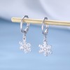 SLUYNZ 925 Sterling Silver Snowflake Dangle Earrings for Women Snowflake