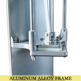 RISMANOR Commercial French Fry Cutter with 4 Size Blades, Stainless Steel 1/4″ 3/8″ 6 Wedges 6 Wedges to Core Chopper, Manual Potato Apple Lemon Slicer Cutting for Restaurant Home Kitchen, Sliver