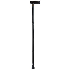 Drive Medical Designer Folding Cane with T Handle, Black, 1 Count