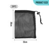EOWVISN 15 Pieces Black Mesh Drawstring Pockets, Drawstring Drawstring Pockets,