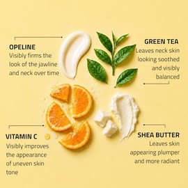 YEOUTH Crema para Cuello y Escote con Vitamina C - Crema Reafirmante Hidratante para Cuello, Papada y Pecho - Antiedad para Mujer y Hombre, 120 ml    