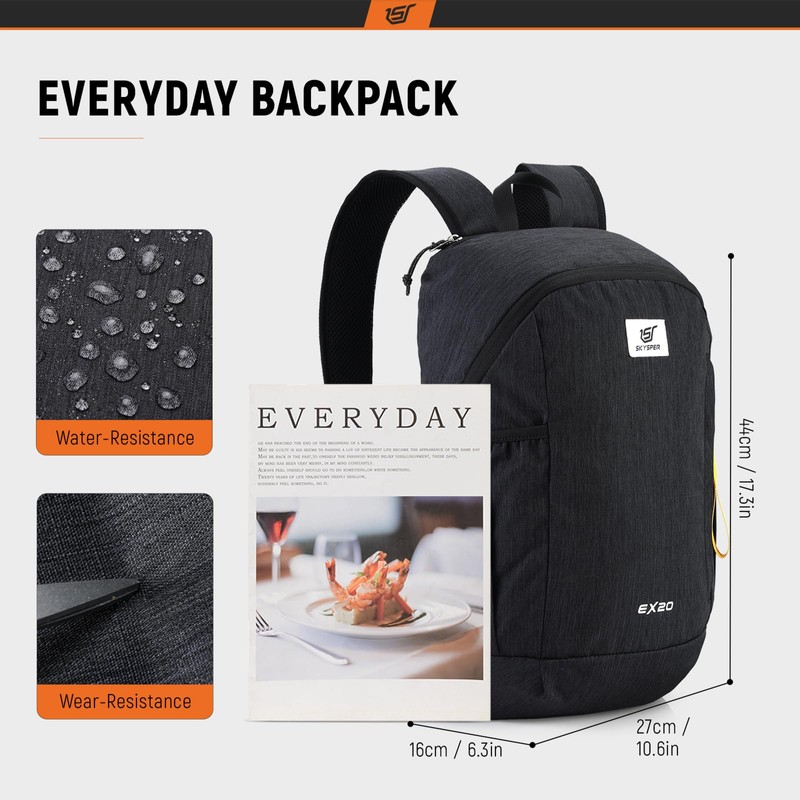 SKYSPER Backpack 20L Men's Daypack Daypack Travel Backpack for Outdoor