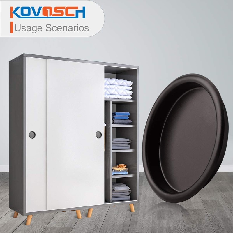 KOVOSCH 6 Pack Closet Door Finger Pull Oil Rubbed Bronze-