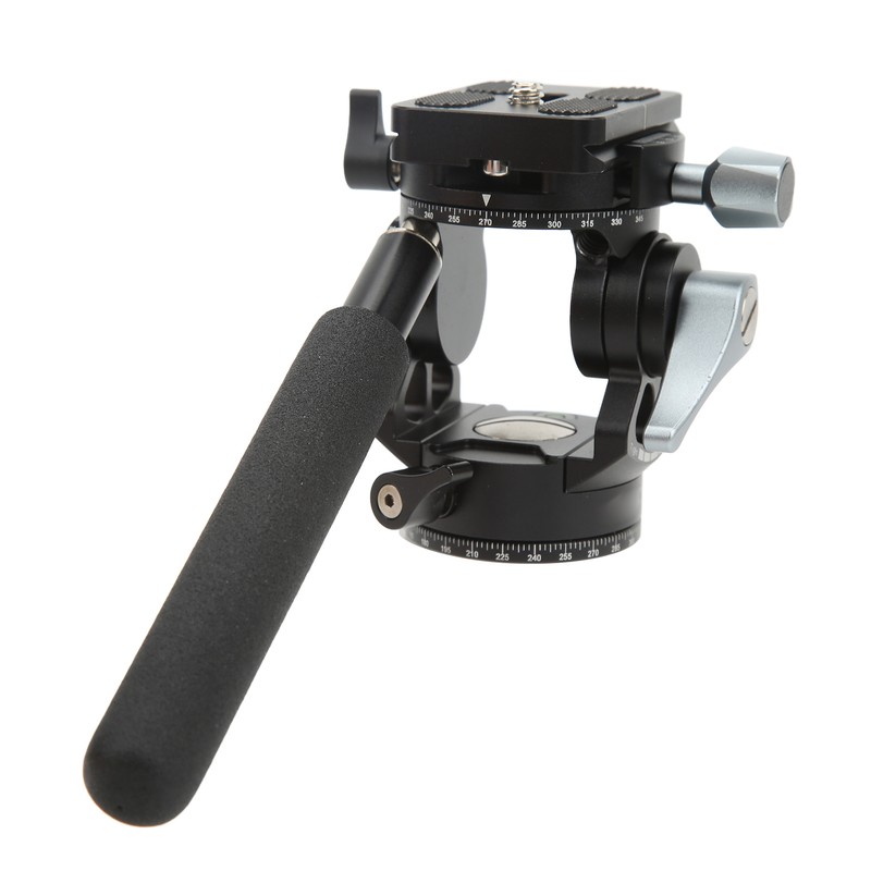 Video Tripod Head Aluminium Alloy Adjustable Portable Damping Stable Fluid