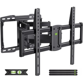 USX Mount Full Motion TV Wall Mount for 42-86 inch, TV Mount Swivel and Tilt,Wall Mount Bracket with Dual Articulating Arms Up to 132lbs, VESA 600x400mm, Max 16" Wood Studs, UL Listed XML019