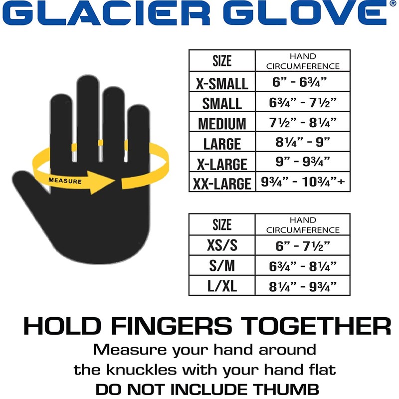 Glacier Glove Ice Bay Waterproof Gloves - Large - Black
