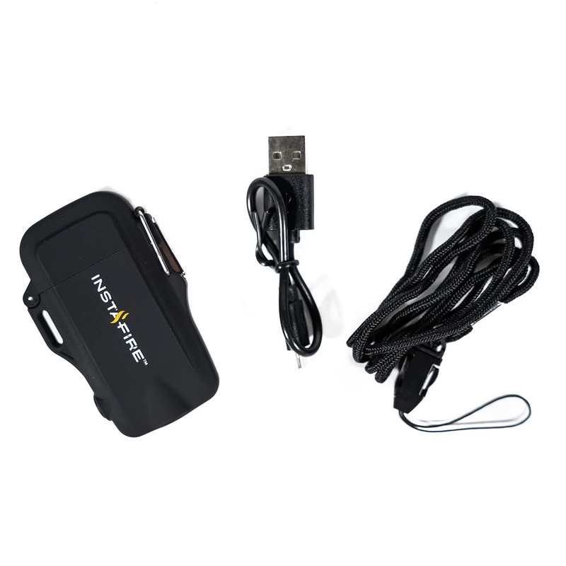 Cross-Fire Mini Pocket Plasma Lighter with Flashlight