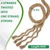 Manila Rope 3/4 Inch x 100ft - Natural Hemp Rope,Heavy