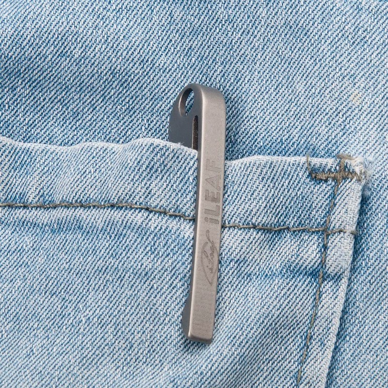 ILEAF Titanium Alloy Daily Mini Pocket Utility Knife with 10