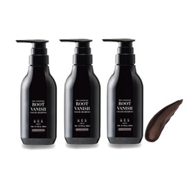 Kimi Kazumi Hair Dye Shampoo Dark Brown 3-Piece Set Color Shampoo For Gray Hair