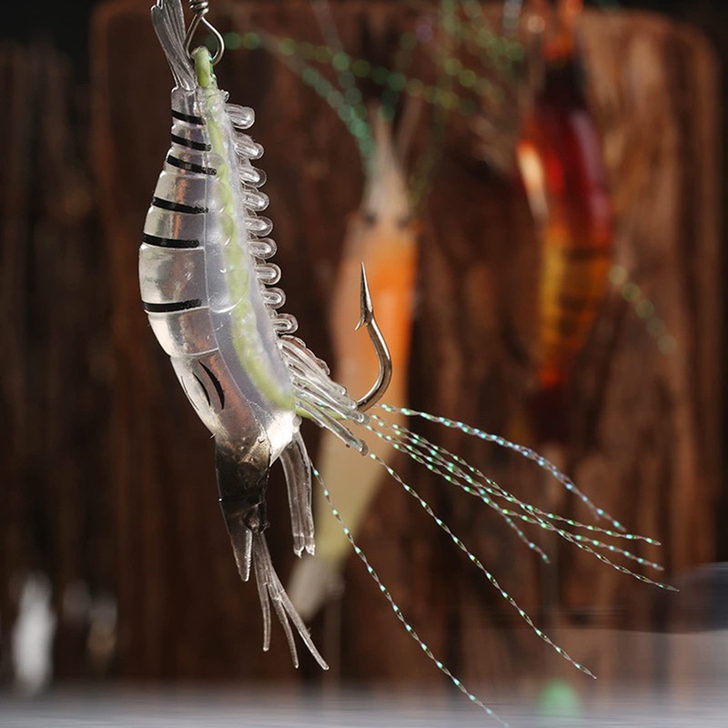 Luminous Soft Shrimp Baite Luminous Bionic Shrimp Bionic Shrimp Soft
