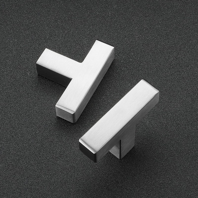 Ravinte 10 Pack Brushed Nickel Kitchen Cabinet Handles Single Hole