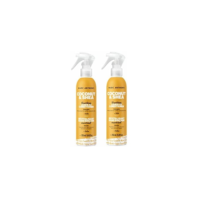 Hydrating coconut oil & shea butter detangle leave-in 250ml 2pack