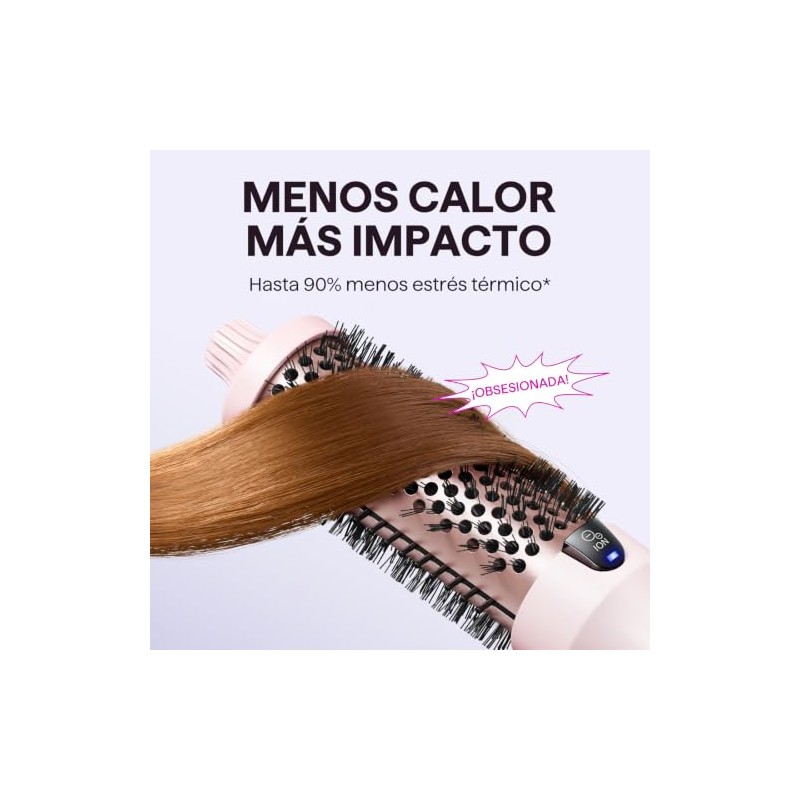 Wavytalk Cepillo Térmico de 1.5 Pulgadas para un Aspecto de