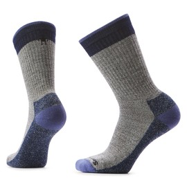 Smartwool, Men's, Everyday Rollinsville Crew Socks, Fossil/Navy, X-Large