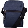 Mens/Ladies Soft Polyester Shoulder/Crossbody Bag with Mulitple Pockets - Navy